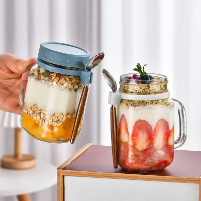 Glass Jars With Bamboo Lids Glass Jar With Lid And Spoon Chia Pudding Jars With Lids Overnight Oats Jars Glass Jar With Lid And Spoonmason Jars For Overnight Oats Glass Jars With Bamboo Lidsjars For Overnight Oats Overnight Oats Container