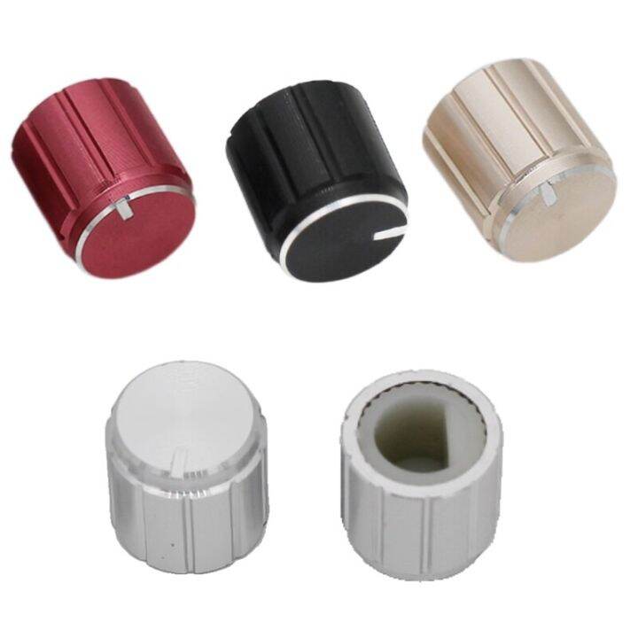 5pcs 10*10mm Aluminum Alloy Knob Potentiometer Control Knob Volume