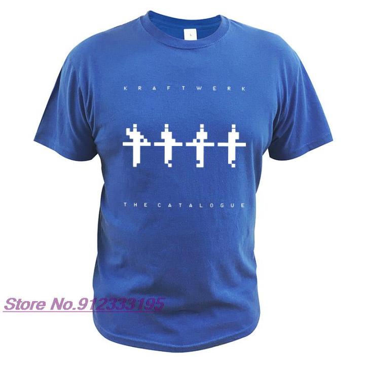 kraftwerk-tshirt-album-the-catalogue-t-shirt-german-electronic-band-eu-size-100-cotton-high-quality-basic-camiseta