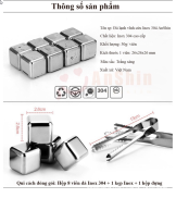 Đá vĩnh cửu không tan hộp 8 viên đá INOX304 lạnh vĩnh cửu dùng tiện lợi