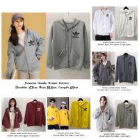 WOMEN MEN SWEATER ZIP COTTON BORONG MURAH JACKET