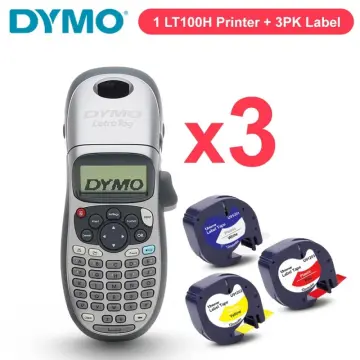 DYMO Label Maker with 3 Bonus Labeling Tapes | LetraTag 100H Handheld Label  Maker & LT Label Tapes, Easy-to-Use, Great for Home & Office Organization