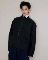 kevii007 - Studio pullover - Half Collar on Turtle Neck เสื้อนอกแบบสวม มีซิปด้านหน้า