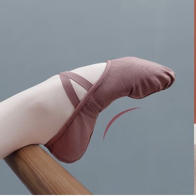 ยิมนาสติกบัลเลต์ครูสอนโยคะส้นเตี้ย2021ผ้าใบมืออาชีพ,รองเท้าเต้นรำของเด็กบัลเลต์39 S สำหรับเด็กผู้หญิงผู้หญิง