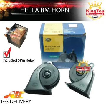 TRIMAS Original Hella Midnight Black Twin Tone BM BMW Snail Horn