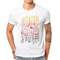 Computer Broken 8Bit Ic Chip Engineers Developer Oversized Plus Size Print T Shirt Men Integrated Circuit Board Creative Tee