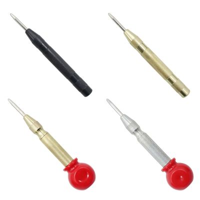 Automatic Center Pin Spring Loaded Punch Marking Holes Wood Press Dent Marker Woodwork Tool Drill Bit