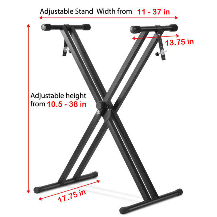 Keyboard X2 Stand (Double X Stand) Portable Keyboard Stand Super Heavy Duty Ideal For Any Type