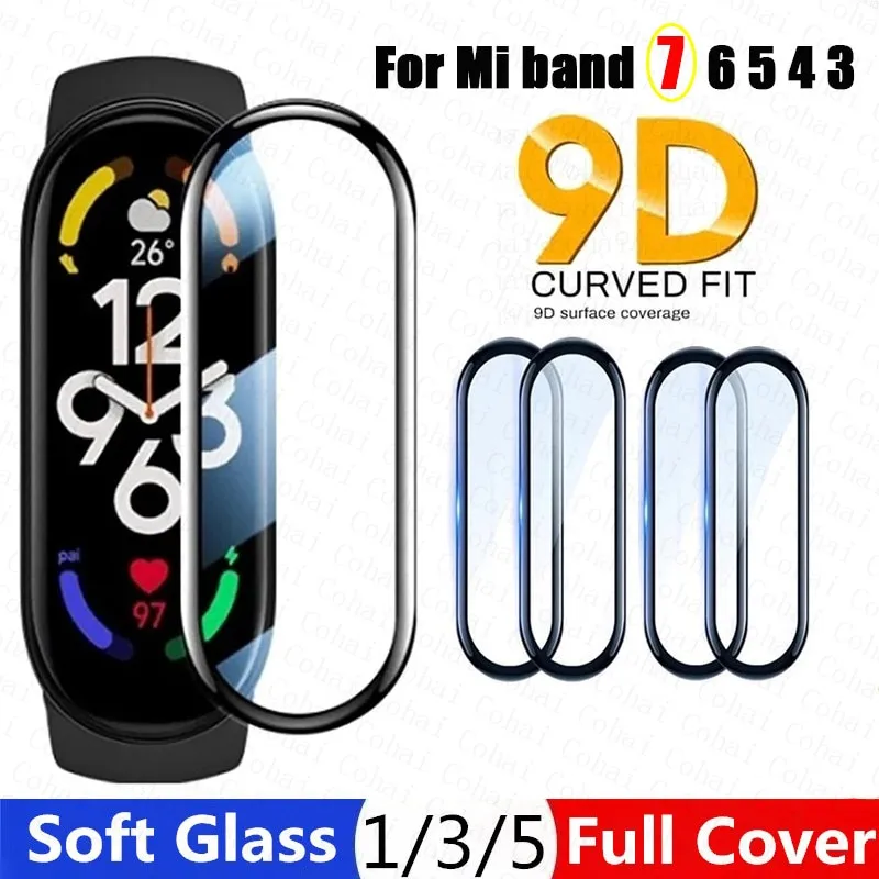 5PCS Hydrogel Film For Xiaomi Mi Band 8 Screen Protector on Xiomi Miband 7  6 band8