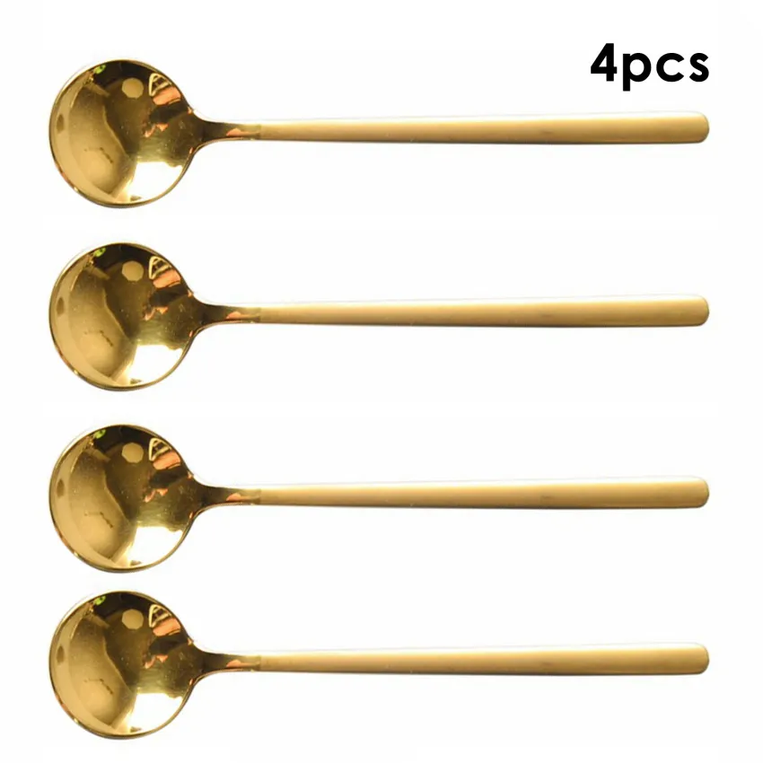 8pcs 6.7 Inches Coffee Spoons, Long Handle,gold Teaspoons,gold Spoons