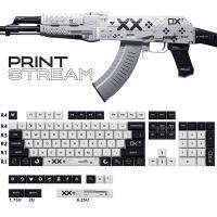 Kbdiy 118คีย์/ชุดพิมพ์กระแสปุ่มกด PBT  XDA โปรไฟล์สวิตช์ MX สีย้อม-ซับ Cs Go Keycs สำหรับคีย์บอร์ดเล่นเกมกลไก DIY ที่กำหนดเอง