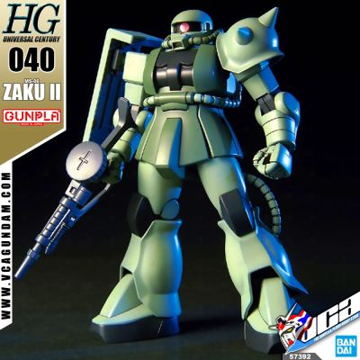 ⭐️ BANDAI GUNPLA HIGH GRADE UNIVERSAL CENTURY HGUC HG 1/144 MS-06 ZAKU II PRODUCTION TYPE ประกอบ หุ่นยนต์ โมเดล กันดั้ม กันพลา ของเล่น VCA GUNDAM