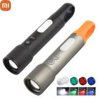 Xiaomi LED Laser Flashlight High Powerful Torch Usb Rechargeable Flash Light 18650 Waterproof Zoomable Hunting COB Lantern Rechargeable  Flashlights