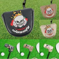 ☂♠ Skull Golf Putter Covers Joker Pattern Golf Headcovers PU Leather Magnetic Closure Golf Club Cover for Most Golf Club Accessory