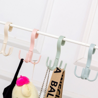 Hook Hanger Multi-purpose Scarf Hanger Belt Bag Storage Shelf Plastic Clothes Hanger