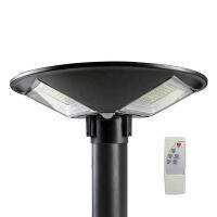 300W โคมไฟถนน 3 ทิศทาง ขนาด 300วัตต์ Street Light โซลาร์เซลล์ UFO ทรงกลม ไฟ3ช่อง พลังงานแสงอาทิตย์ พร้อมรีโมทควบคุมระยะไกล ทนแดด กันฝน