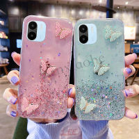 เคสโทรศัพท์ Xiaomi Redmi A1 4G ผีเสื้อนุ่มใส Bling Glitter Xiaomi RedmiA1ปลอกหุ้ม