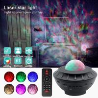 Starry Projector EUUSPlug Star Sky Night Light with Remote Control Sleeping Light Bedroom Bedside Table Lamp for Cinema Bar