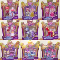 Shopkins ฟิกเกอร์การ์ตูนพระราชวังหลวงสถานที่แห่งความสุข4นิ้วของสะสมฉากของเล่นบ้านตุ๊กตาของขวัญวันหยุด