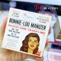 ❤️Hot❤️   The Balm Bonnie-Lou Manizer Highlight &amp; Shadow 9g.    ไฮไลท์ ชิมเมอร์ เนื้อละเอียด มาในสีโทนทองแชมเปญ ให้แสงและเงาที่ดูอบอุ่น