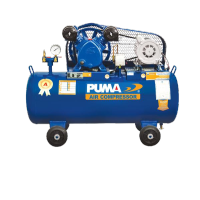 PUMA ปั๊มลม รุ่น PP2-PPM220V ขนาด 64 ลิตร พร้อมมอเตอร์ PUMA 1/2 แรง 220V. ปั้มลมสายพาน