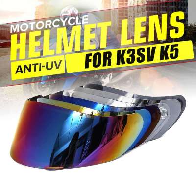 กระบังหน้าหมวกนิรภัยสำหรับ AGV K5 K3 SV ชิ้นส่วนป้องกันหมวกกันน็อคเดิมแว่นตาสำหรับ Agv K3 Sv K5เลนส์หมวกกันน็อคเต็มรูปแบบ