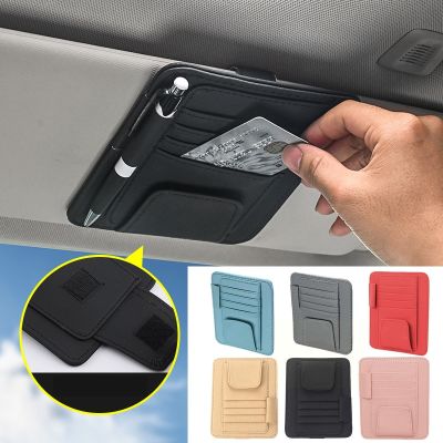 【CW】¤✚۞  Car Organizer Multi-Pocket Business Card Storage Management Sunglasses Holder Accessories Interior