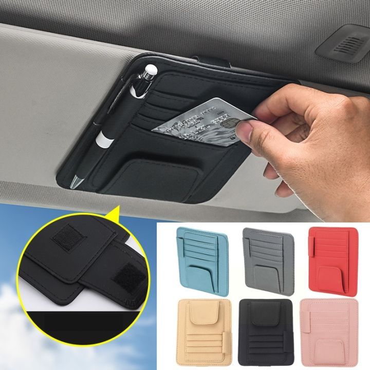 cw-car-organizer-multi-pocket-business-card-storage-management-sunglasses-holder-accessories-interior