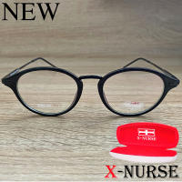 กรอบแว่นตา แว่นตาสำหรับตัดเลนส์ ผู้ชาย ผู้หญิง Fashion รุ่น X-NURSE 5316 สีดำ ทรงรี ขาข้อต่อ วัสดุ พลาสติก พีซี เกรด เอ รับตัดเลนส์สายตาเลนส์กันแดดทุกชนิด