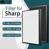 เปลี่ยน FZ-F40SFE ตัวกรองคาร์บอน HEPA สำหรับเครื่องฟอกอากาศ Sharp FP-J40L FP-FM40L FP-F40E FP-JM40L FP-GM50E FP-G50E FP-G50L