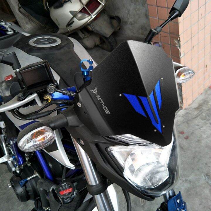 motorcycle-windshield-airflow-deflectors-shield-screen-with-bracket-for-yamaha-mt-03-mt25-fz03-2015-2016