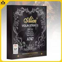 ；。‘【 Alice A747 Violin String Nickel-Plated High-Carbon Steel Nylon Core Al-Mg Winding Silver Wound