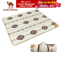 CAMELCROWN ผ้าห่มอินเดียพรมกลางแจ้งสำหรับปิคนิคตั้งค่าย Boho ตกแต่งเตียงลายสก๊อตเสื่อโซฟาผ้าลินินพู่พรมท่องเที่ยว