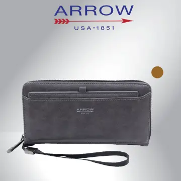 Arrow Men Casual Black Genuine Leather Wallet