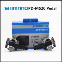 Shimano PD M520จักรยานเสือภูเขา MTB แบบดั้งเดิมแป้นจักรยานจักรยานแบบล็อคด้วยตนเองอุปกรณ์อะไหล่รถจักรยานจักรยาน