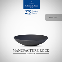 Villeroy &amp; Boch - Manufacture Rock จานก้นลึกพอร์ซเลน สีดำ 24 ซม. - วิลเลรอย แอนด์ บอค