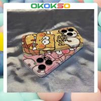 [OKOKSO] ใหม่ เคสโทรศัพท์มือถือนิ่ม กันกระแทก ลายการ์ตูนสพันจ์บ็อบ สําหรับ OPPO Reno9 Reno8 Reno7pro reno6 7z 5 R17 A9 2023 4Z 5G F11 A31 A15 A3S A77