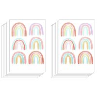 Rainbow Bedroom Decor for Girls Colorful Rainbow Wall Decals Room Decor for Kids Nursery Bedroom Decorations 72 Pieces