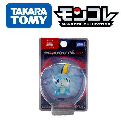 TOMY Pokemon Figures Monster Collection Sword And Shield Kawaii Initial Pokémon Evolution Grookey Scorbunny Anime Childs Gifts