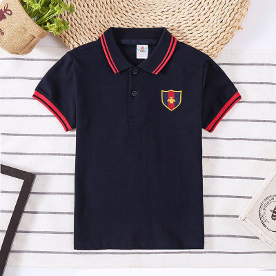 เสื้อผ้าเด็ก T เสื้อฤดูร้อนแขนสั้น polo เสื้อรุ่นใหม่สำหรับเด็ก T เสื้อฤดูร้อนเสื้อคอปกเด็กชาย