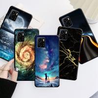 เคสซิลิโคนนิ่มสำหรับ VIVO Y15S Y01 Y15A 2021ฝาครอบโทรศัพท์ TPU ท้องฟ้าเต็มไปด้วยดวงดาวในจักรวาล