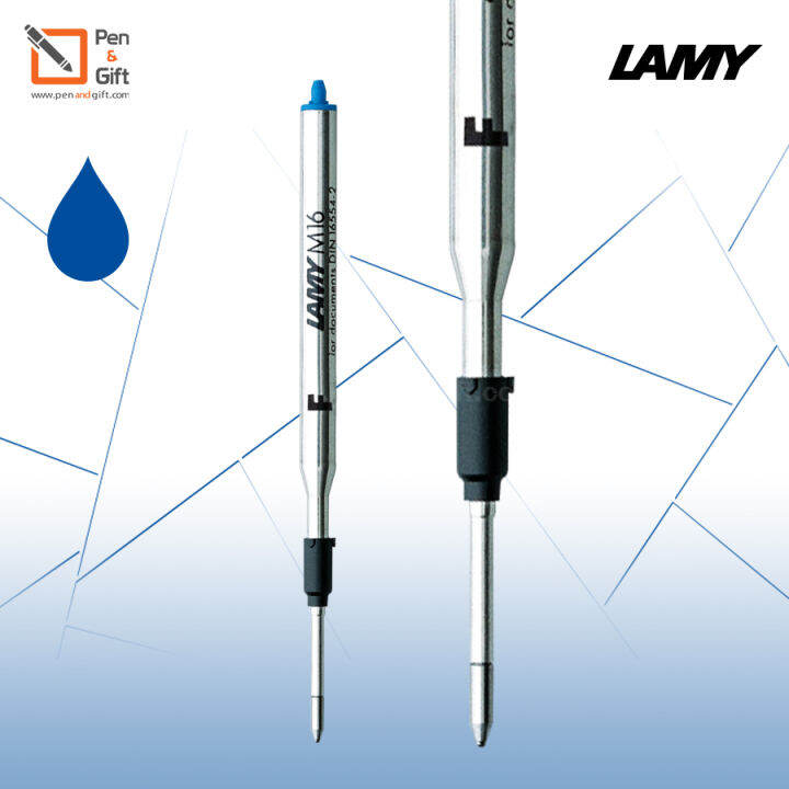 2-pcs-lamy-m16-ballpoint-pen-refill-fine-f-0-5-mm-black-blue-red-ink-2-ชิ้น-ไส้ปากกาลูกลื่น-ลามี่-m16-หัว-f-0-5-มม-หมึกดำ-น้ำเงิน-แดง-ไส้ปากกา-lamy-ของแท้-100-penandgift