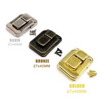 【hot】 Jewelry Chest Wine Toggle Latch Suitcase Hasp Leather Handbag Purse Closure Lock with screws 27x40mm