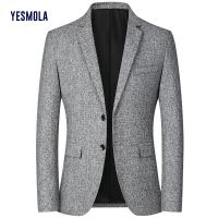 ZZOOI YESMOLA Mens Suit Coat Brand Jacket Fashion Slim Casual Coats Handsome Masculino Business Jackets Suits Mens Blazers Tops