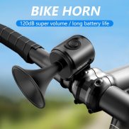 Electric Bicycle Horn 120db Bike Bell IPX4 Waterproof Cycling Warning