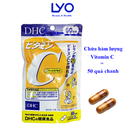 Viên uống vitamin c dhc 60 ngày 120 viên - lyo shop - ảnh sản phẩm 1