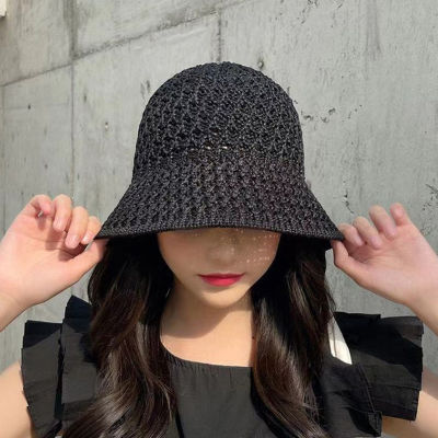 หมวกฤดูร้อนปีกหมวกกว้างห้อยสำหรับผู้หญิงหมวกตะกร้าสานโดมชายหาดหมวกสาวดวงอาทิตย์ Zhonghua1หมวกหมวกกันแดดผู้หญิง