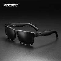 【hot】 KDEAM 2021 New All Polarized Sunglasses Men Flat Top Designer Glasses Accessories Included