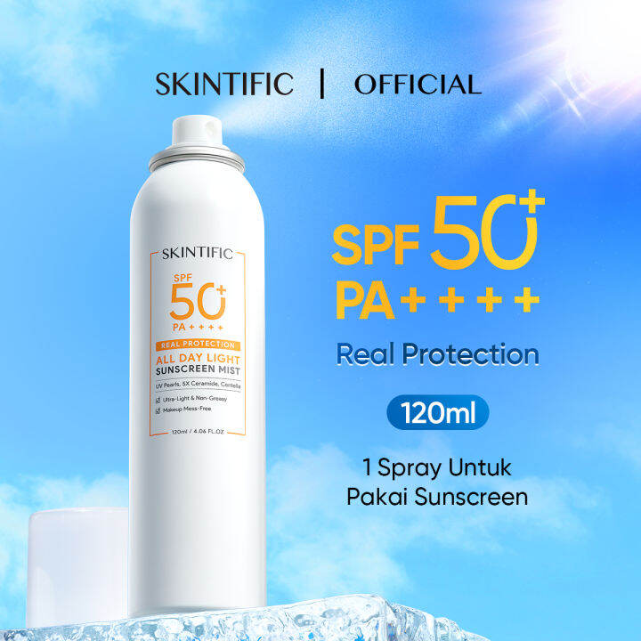【New Outdoor Sun Spray 】 SKINTIFIC All Day Light Sunscreen Mist SPF50