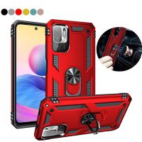 เคสโทรศัพท์โลหะแม่เหล็กสำหรับ Xiaomi Redmi Note 9 10 9S 8 8T 7 Pro Poco X3 10T 9A 7A K40ฝาหลังแหวนที่ยึดโทรศัพท์ในรถ